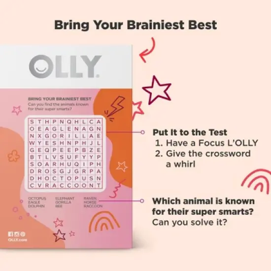 OLLY Brainy L'OLLY Pops - Focus Buddies Lollipops - 25ct image {4}