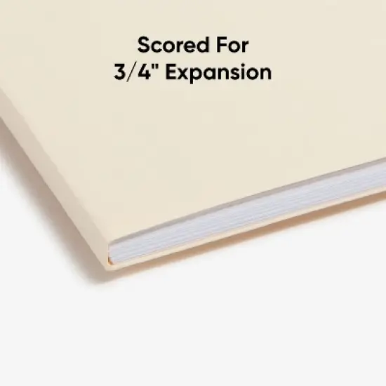 Smead Fastener File Folders, 50 Count, Manila, Reinforced 1/3-Cut Tabs, Letter Size (14537) image {4}