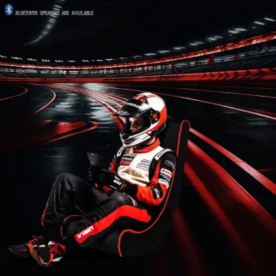 Racxily Foldable Gaming Chair with With Onboard Speakers image {1}