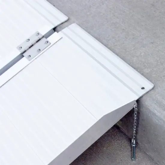 Silver Spring Mobility and Utility Ramp, 6 Foot Long Single Folding Textured Aluminum Surface, 600 lb Capacity with 2 Inch Side Rails, Silver image {5}