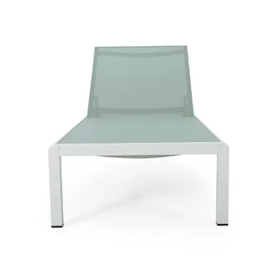 Cape Coral 2pk Outdoor Acacia Wood Chaise Lounges: Breathable Mesh, Adjustable, Wheels - Christopher Knight Home image {2}