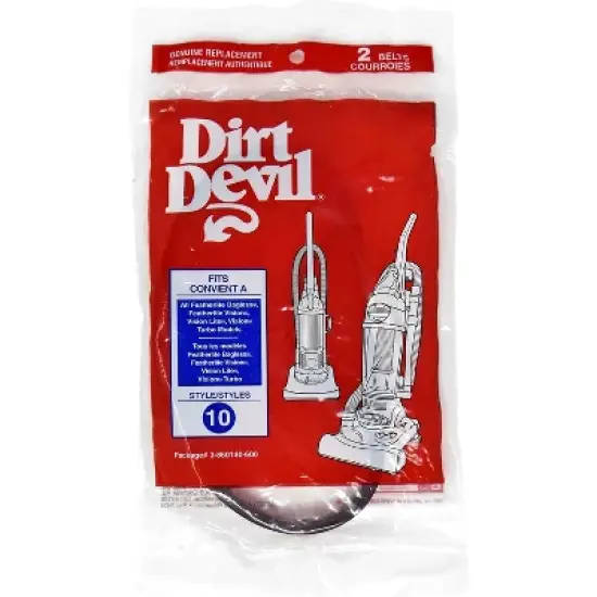 Dirt Devil Style 10 Vacuum Belt 2Pk image {2}