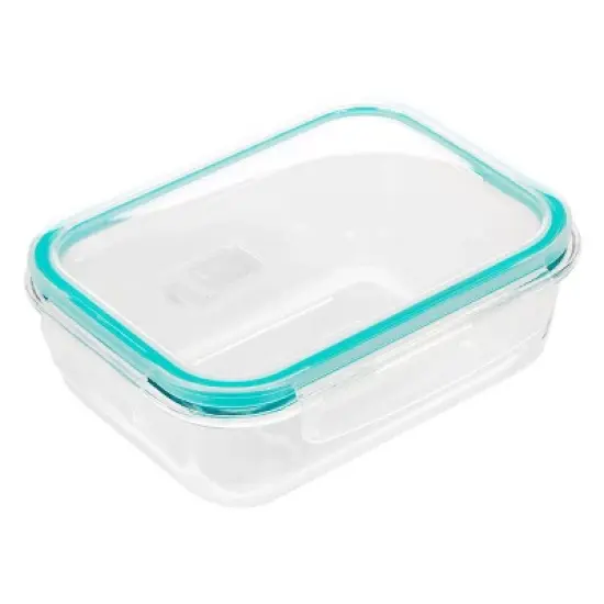 Lexi Home 35 oz. Glass Meal Prep Container with Locking Lid image {4}