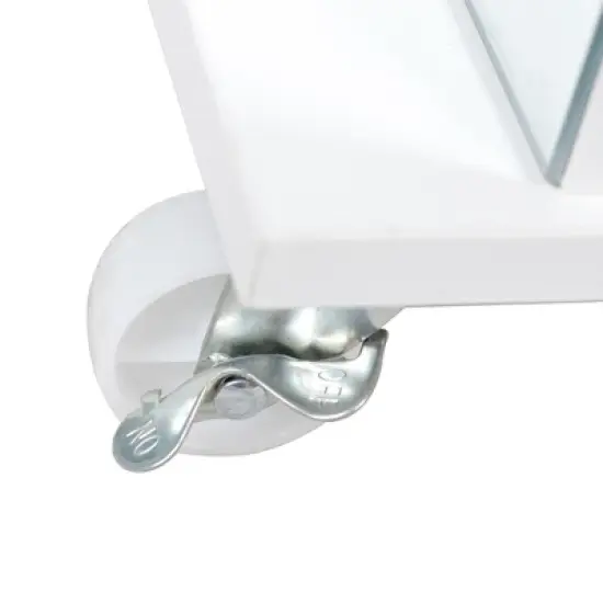 KTMBDW 360&iexcl;&atilde; Swivel Jewelry Cabinet, Vanity Mirror, Rotatable Full Length Mirror with Jewelry Storage, Standing Jewelry Armoire Organizer, White image {6}