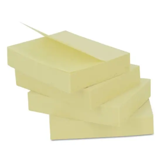 Universal Self-Stick Note Pad Value Pack, 3" x 3", Yellow, 100 Sheets/Pad, 18 Pads/Pack image {2}