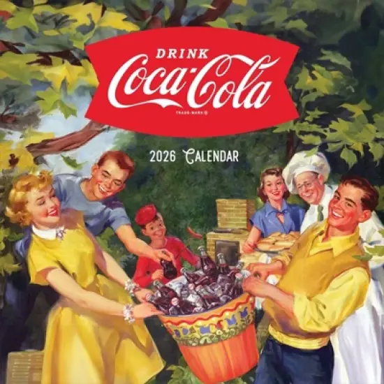 TF Publishing 13.5"x14.5" 2026 Coke Vintage Nostalgia Wall Calendar image {1}