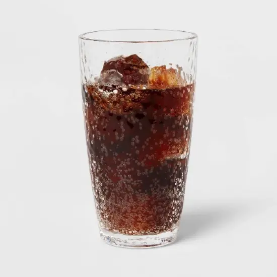 18oz Plastic Tall Textured Tumbler - Threshold&trade;: Reusable Drinking Glass, Dishwasher-Safe, Cold Beverages image {2}