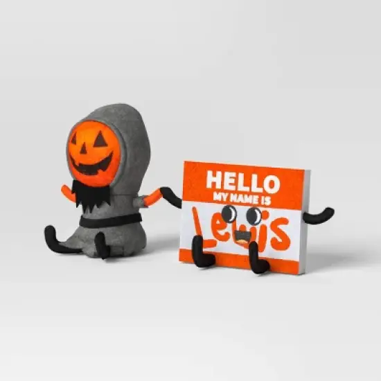 Lewis & Friends&trade; Lewis and Name Tag Duo Halloween Figurines - Hyde and EEK! Boutique&trade; image {2}