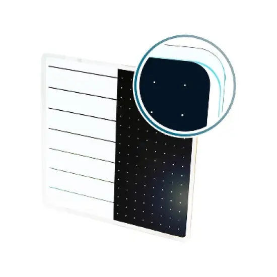 Viztex Glacier Glass Dry-Erase Whiteboard 14" x 14" (FCVGM1414WP)  image {1}