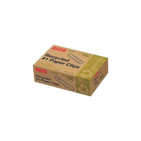 ACCO Recycled Paper Cips No 1 1-9/32" Standard 10BX/PK SR 72365PK image {2}