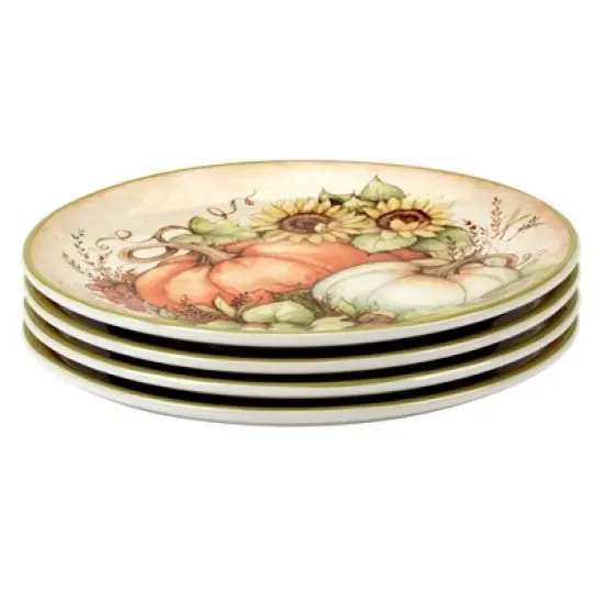 Certified International Set of 4 Autumn Breeze Salad Plates image {2}