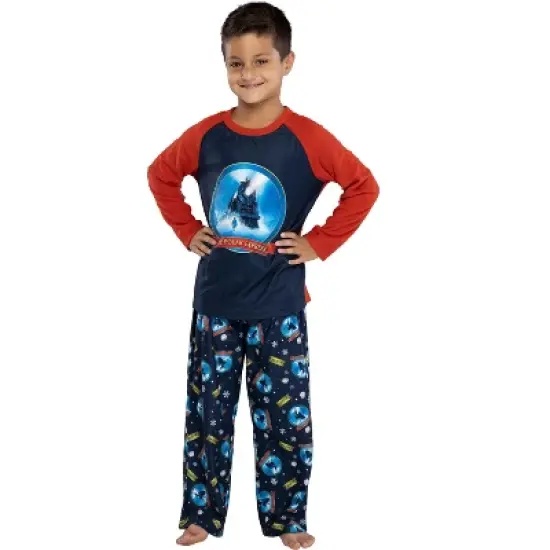 The Polar Express Train Big Kids Raglan Pajama Set image {4}