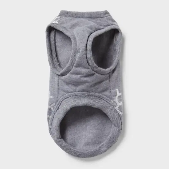 Holographic Snowflake Dog and Cat Jersey - Wondershop&trade; Heathered Gray image {2}