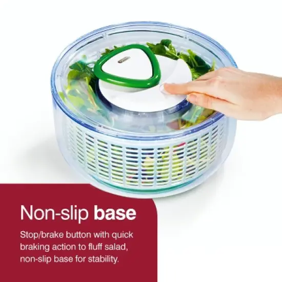 Zyliss Easy Spin Salad Spinner - Green/White,  Large image {4}
