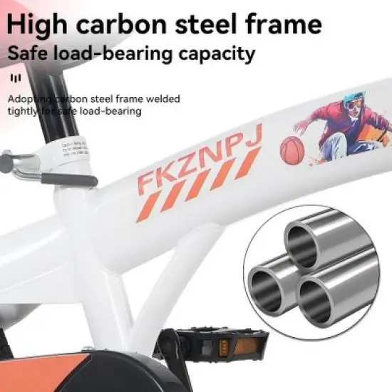 16 Inch Sporty Kids Bike with Training Wheels and Stand Adjustable Saddle Suitable for Boys and Girls Aged 4-8 Years or Tall Height 41-53 Inches image {7}