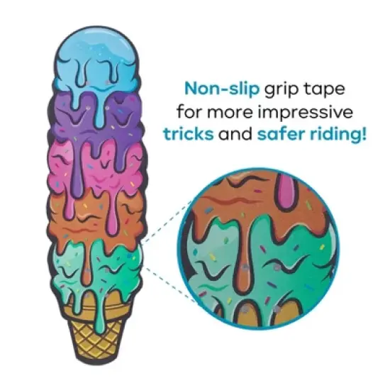 Voyager Ice Cream Skateboard with Printed Graphic Grip Tape image {3}