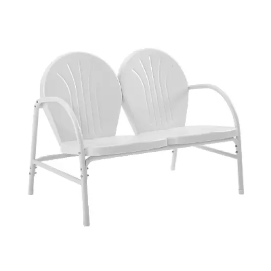 Griffith Outdoor Loveseat - White - Crosley image {5}