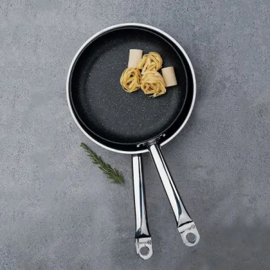 Korkmaz Gastro Proline Professional Series Tava and Frypan in Brushed Silver image {5}