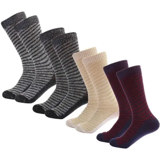 Mio Marino Womens Warm Wool Knitted Socks 4 Pack image {10}