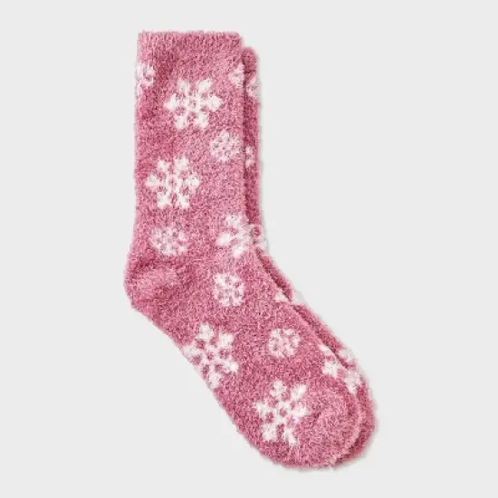 Women's Snowflake Cozy Crew Socks - Auden&trade; 4-10 image {6}