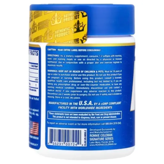 Ronnie Coleman Vital Edition, CLA XS&trade;, 90 Softgels (800 mg per Softgel) image {2}