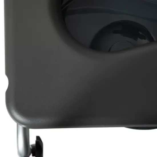 Emma and Oliver Shower Commode Chair with Safety Rail, Height Adjustable Frame, Padded Seat & Armrests, Removable Pail with Lid, Fits Most Toilets image {14}