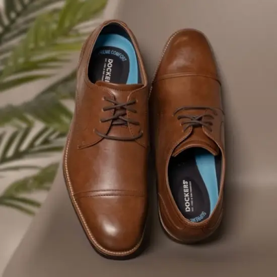 Dockers Mens Baytown Dress Captoe Oxford Lace Up Shoes image {6}