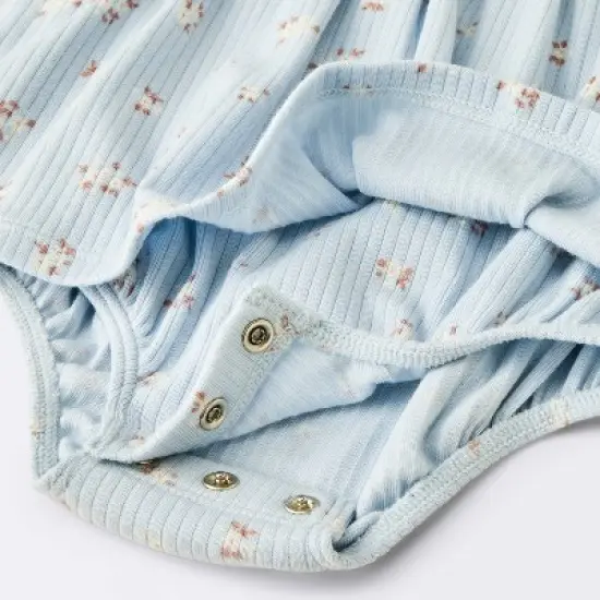 Baby Girls' Floral Skirted Bodysuit - Cloud Island&trade; Blue image {3}