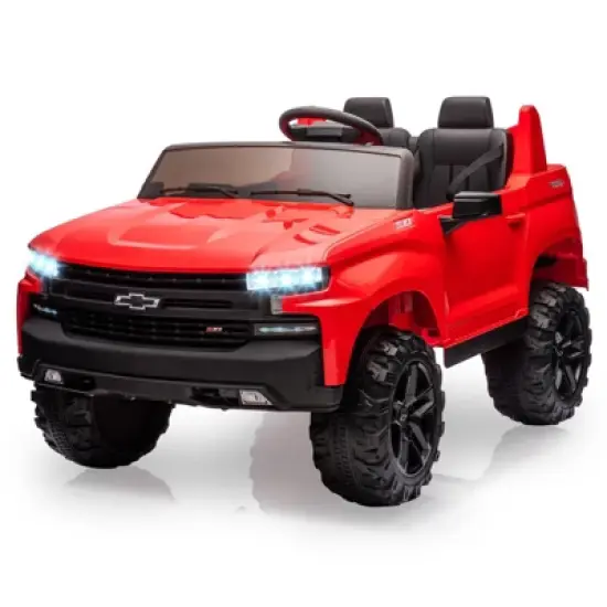 Licensed Chevrolet Silverado Kids Electric Vehicle | 24V 2-Seater Ride-On Toy with Remote Control image {10}