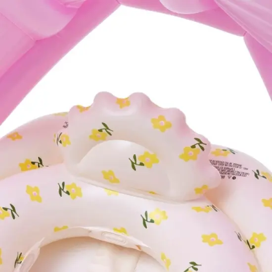 Sunnylife Baby Float - Mima Fairy Lemon Lilac, Inflatable Tube, Shade, Head Rest image {9}