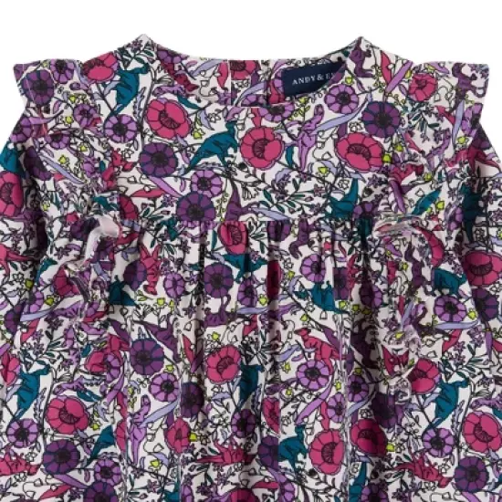 Andy & Evan  Infant  Girls Dino Print Dress & Legging Set image {4}