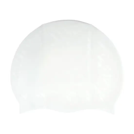 Unique Bargains Silicone Waterproof Stripes Swim Cap 1 Pc image {6}