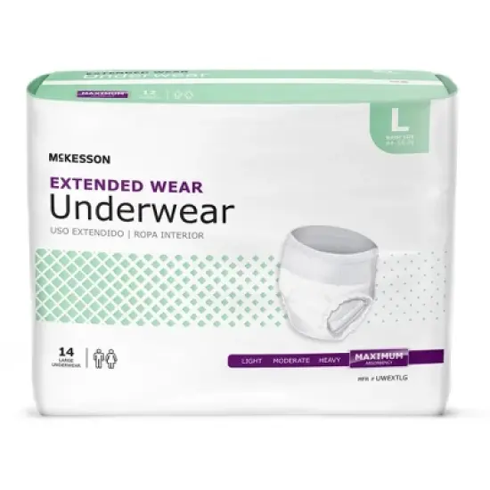 McKesson Incontinence Underwear, Maximum Absorbency, Unisex, Large image {5}