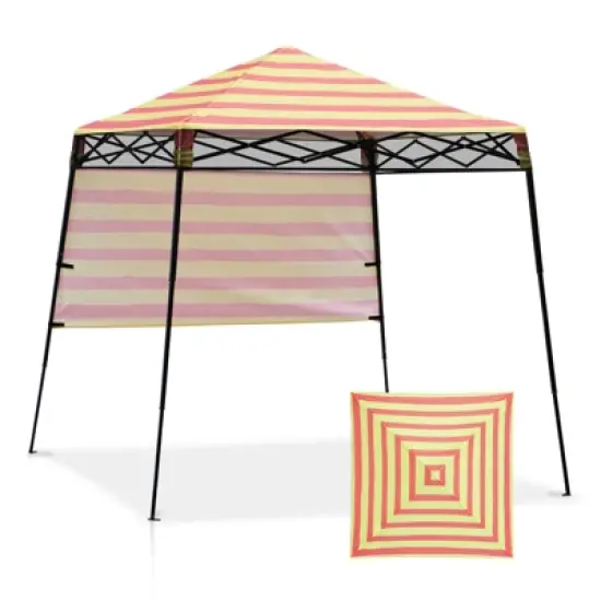 EAGLE PEAK 8x8ft Pop Up Canopy with Sidewall, 8x8 Base 6x6 Top image {18}