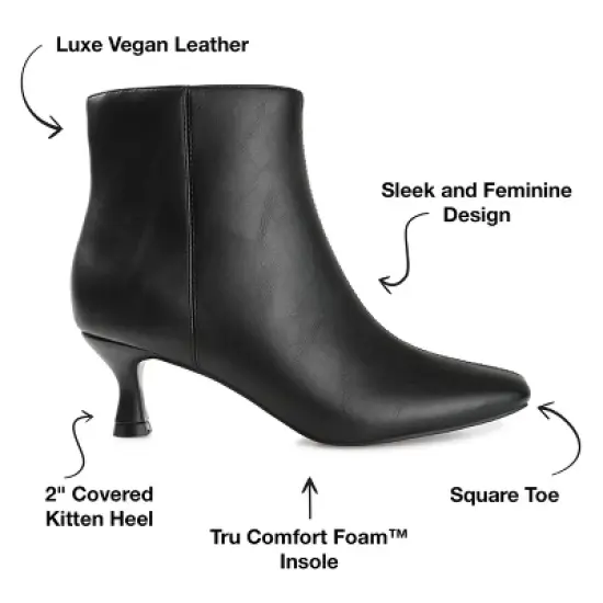 Journee Collection Medium and Wide Width Women's Tru Comfort Foam&trade; Kelssa Bootie image {7}