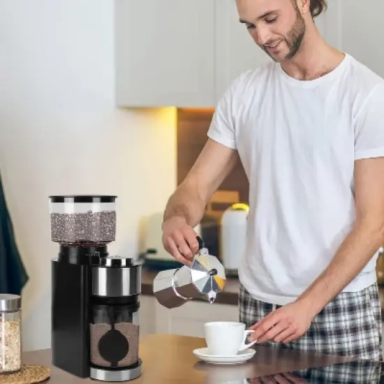 Mojgar Coffee Grinder Electric Coffee Bean Grinder with 25 Grind Settings 12 Cups Selection image {8}