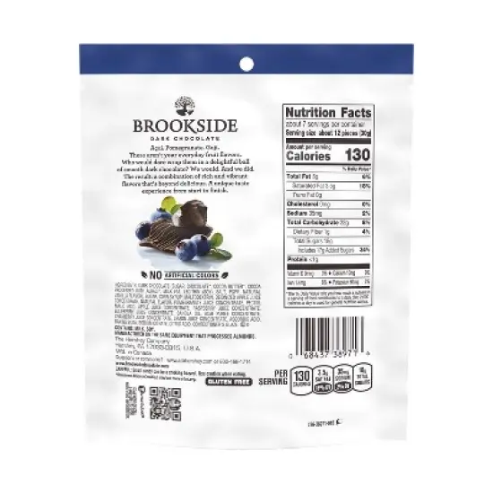 Brookside Acai & Blueberry Flavors Dark Chocolate Candy - 7oz image {3}
