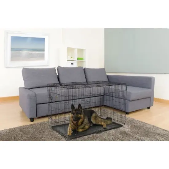 Go Pet Club 2 Door Foldable Metal Dog Crate 19" to 54" Long MLD-19 image {9}