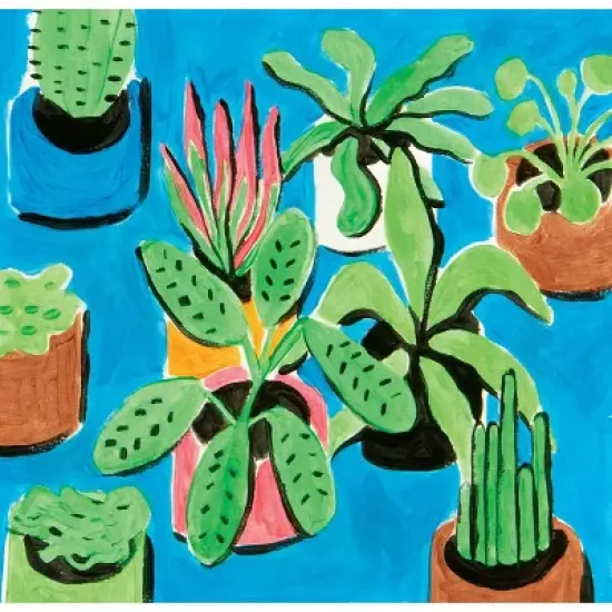 10pc Artist Paintbrush Set - Mondo Llama&trade;: Nylon & Wood, Watercolor, Oil, Tempera, Acrylic, Bright, Fan, Round, Angle image {4}