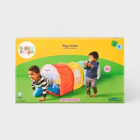 Play Tunnel - Gigglescape&trade;: Kids Tent, Toddler Tunnel, Fiberglass Frame, Ages 3+ image {3}
