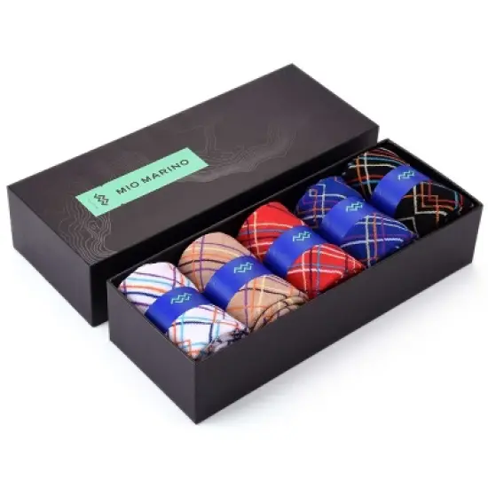 Mio Marino Men's Groovy Designer Dress Socks 5 Pack image {5}