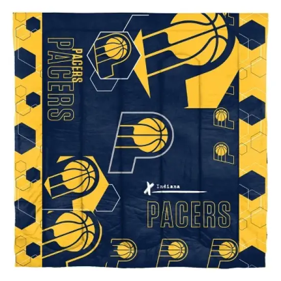 NBA Indiana Pacers Hexagon Comforter Set image {1}