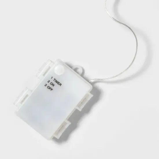 14.25" Battery Operated LED Tinsel Fabric Christmas Tree Novelty Light - Wondershop&trade; image {2}