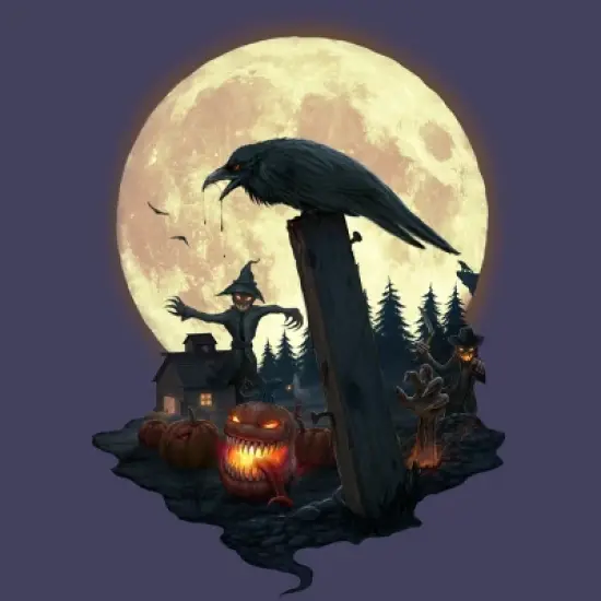 Women's Design By Humans Halloween Theme By chriskar Racerback Tank Top image {1}