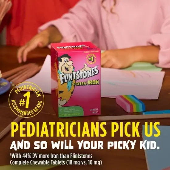 The Flintstones Chewable Kids Multivitamin + Extra Iron - 70ct image {5}