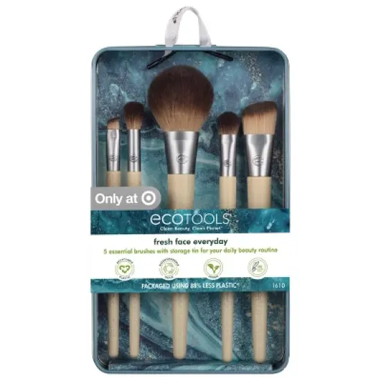 EcoTools Fresh Face Everyday Makeup Brush Set - 5pc image {1}