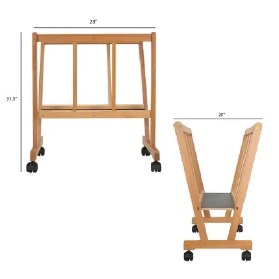 Cappelletto Allegra Premium Wood Print Rack &ndash; Solid Beechwood Print Storage & Display Rack for Artwork, Canvases, and Portfolios &ndash; Adjustable, image {4}