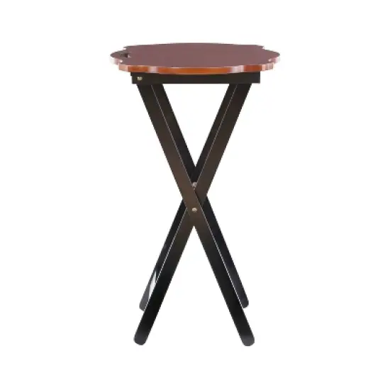Austin Tray Table Set Black/Hazelnut - Powell Company image {6}