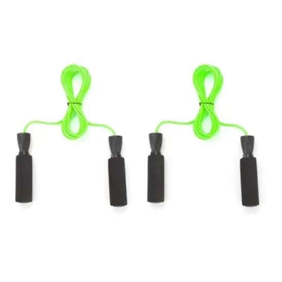 Mind Reader Adjustable Jump Rope with 5.25" Memory Foam Ergonomic Handles, 2 Pack image {6}