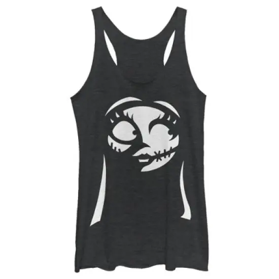 Women's The Nightmare Before Christmas Halloween Sally Shadow Racerback Tank Top image {3}